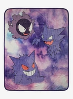 Pokemon Gengar Evolution Throw Blanket