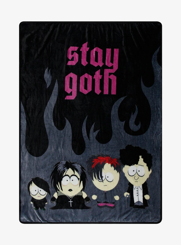 South Park Goth Kids Throw Blanket