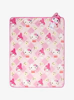 My Melody Character Pillow & Throw Blanket Set