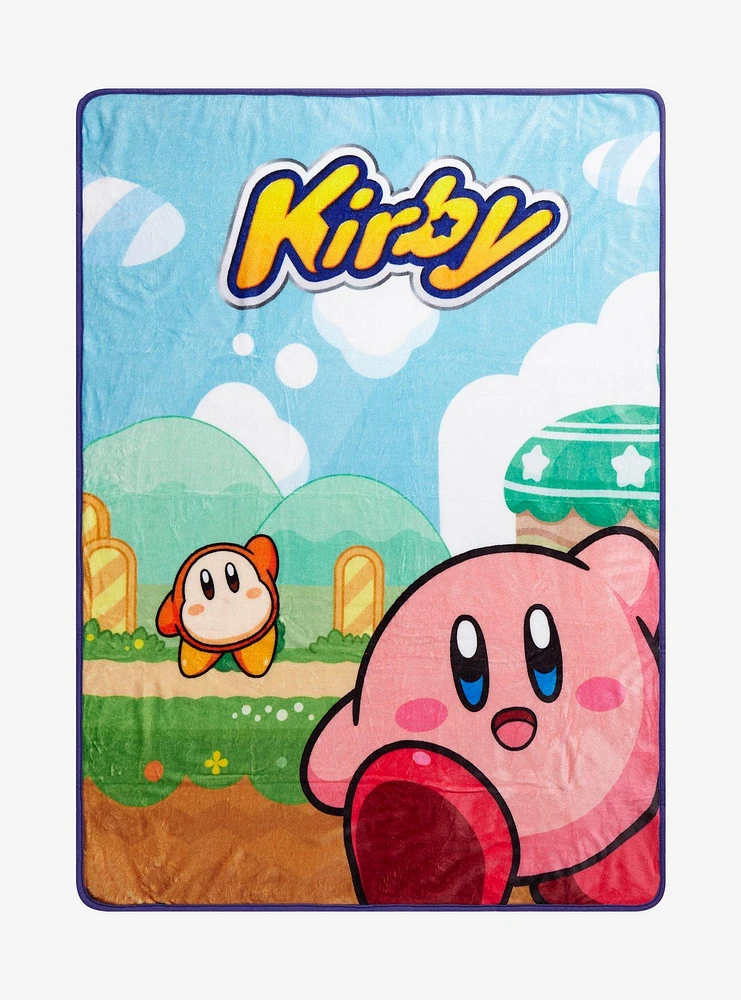 Kirby & Waddle Dee Throw Blanket