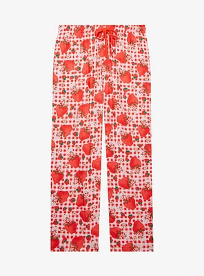 Strawberry Shortcake Berry Gingham Allover Print Sleep Pants — BoxLunch Exclusive