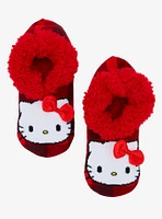 Sanrio Hello Kitty Plaid Allover Print Slipper Socks - BoxLunch Exclusive