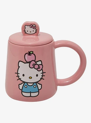 Hello Kitty Apple Mug With Lid