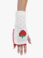 Strawberry Intarsia Arm Warmers