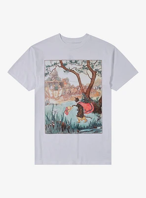 Puss Boots Fairy Tale River Scene T-Shirt