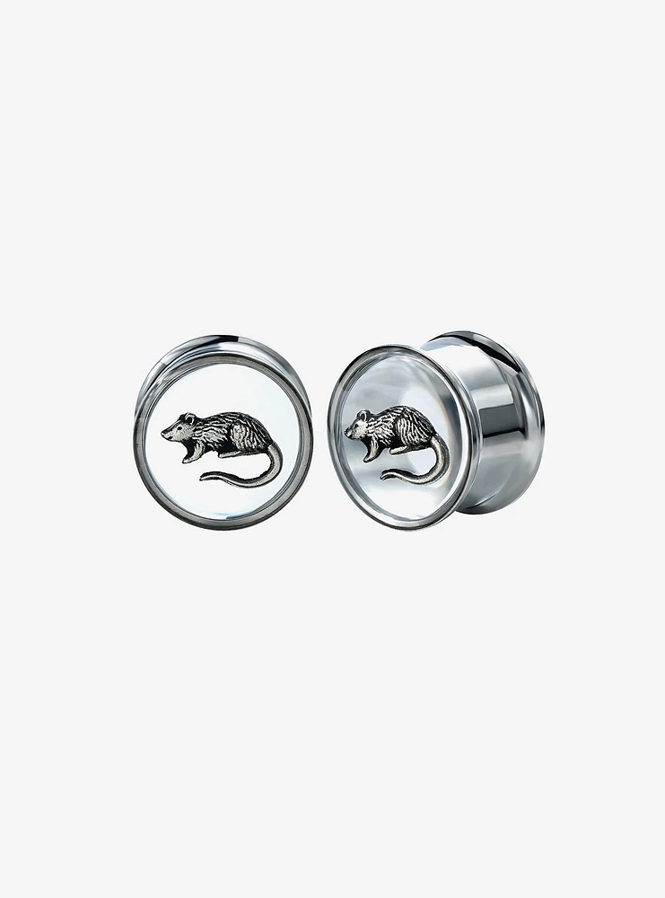 Steel Silver Rat Plug 2 Pack