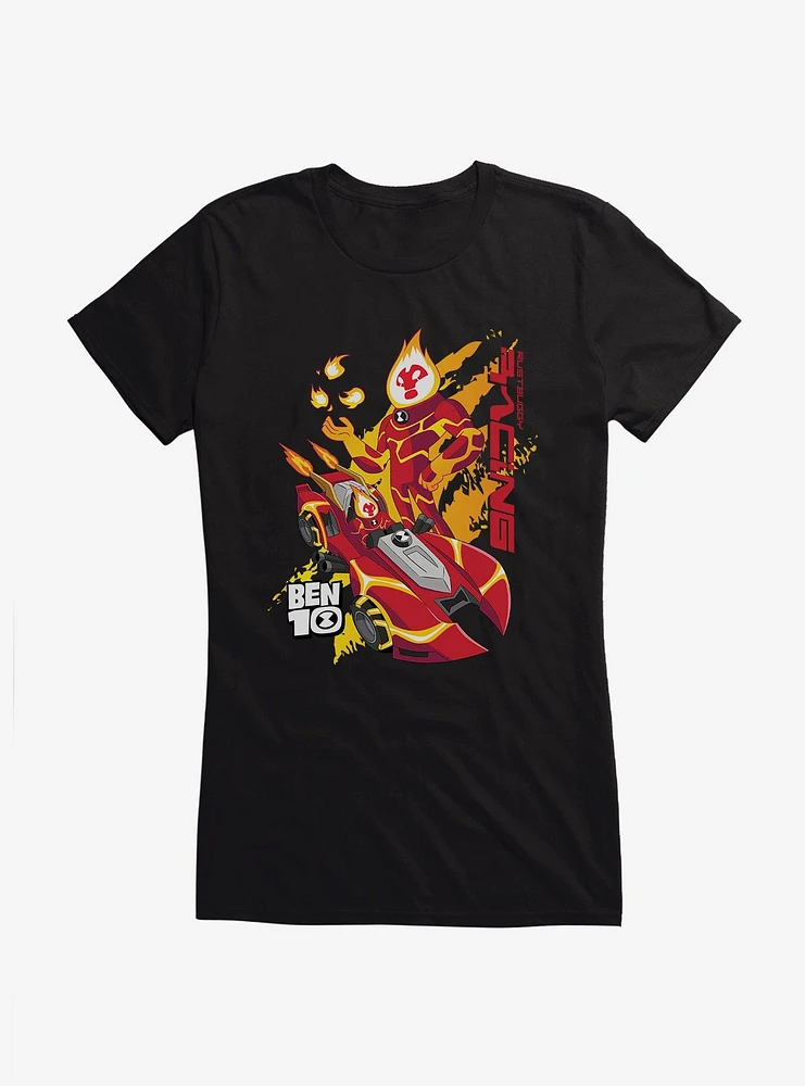 Ben 10 Racing Heatblast Girls T-Shirt