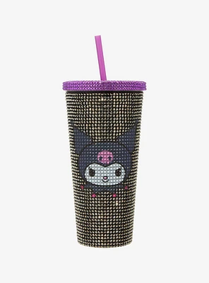 Kuromi Rhinestone Acrylic Travel Cup