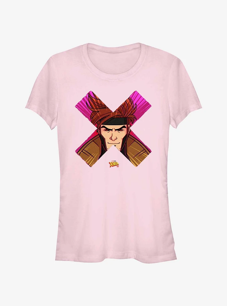 Marvel X-Men '97 Gambit Face Girls T-Shirt