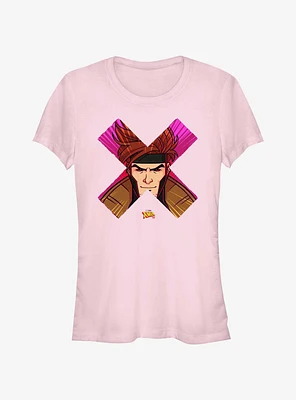 Marvel X-Men '97 Gambit Face Girls T-Shirt