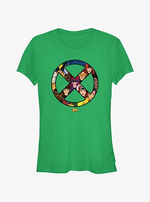 Marvel X-Men '97 Logo Collage Girls T-Shirt