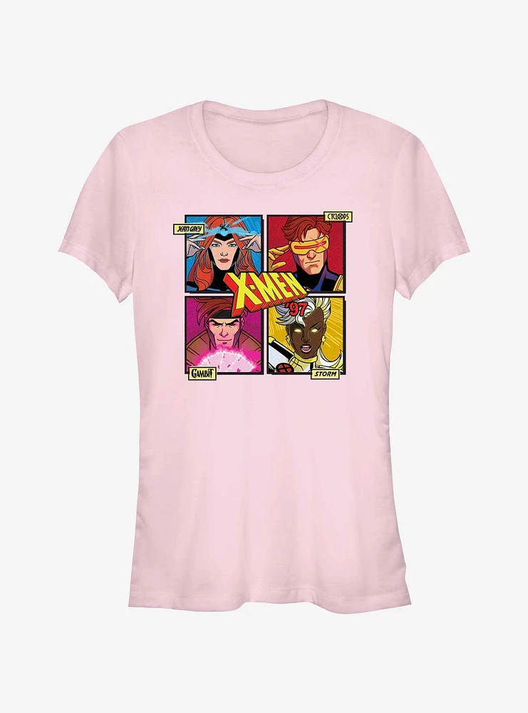 Marvel X-Men '97 Jean Cyclops Cambit Storm Girls T-Shirt