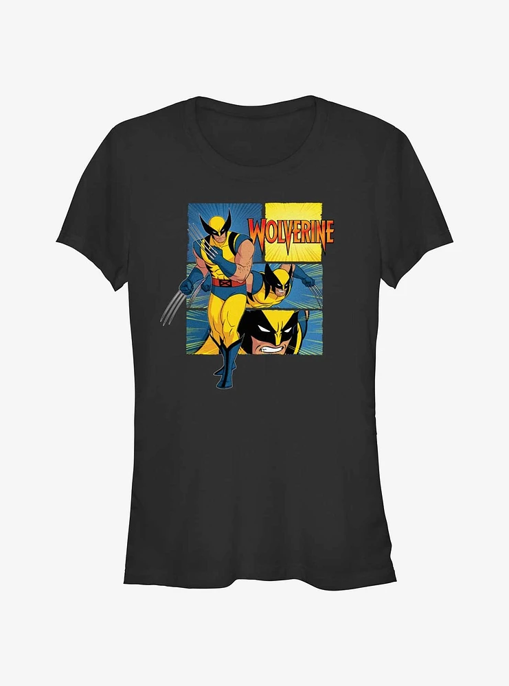 Marvel X-Men '97 Wolverine Poses Girls T-Shirt