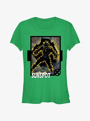 Marvel X-Men '97 Sunspot Card Girls T-Shirt