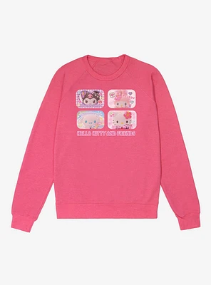 Hello Kitty & Friends Kogyaru Print Club French Terry Sweatshirt