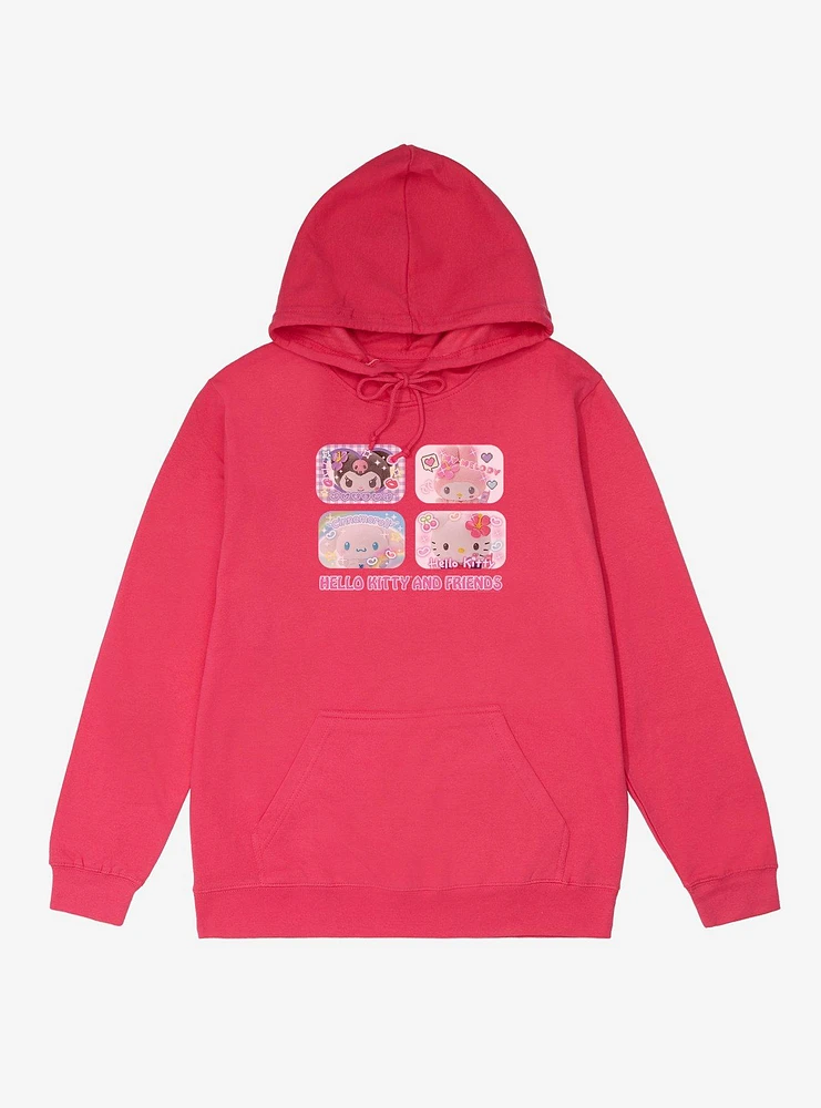 Hello Kitty & Friends Kogyaru Print Club French Terry Hoodie