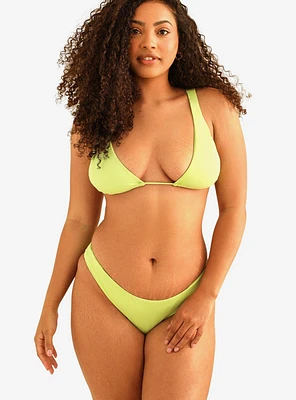 Dippin' Daisy's Descanso Tie Triangle Swim Top Green Tea