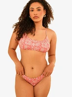 Dippin' Daisy's Redondo Adjustable Strap Swim Top Pink Paisley