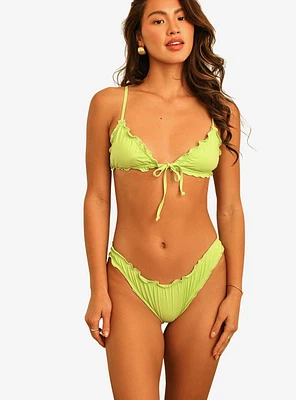 Dippin' Daisy's Bella Triangle Swim Top Green Tea