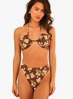 Dippin' Daisy's Amalfi String Tie Bandeau Swim Top Rosebud