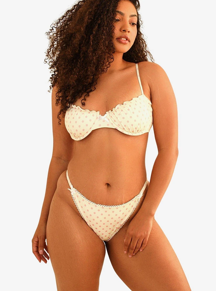 Dippin' Daisy's Primrose Underwire Swim Top Dotted Pink