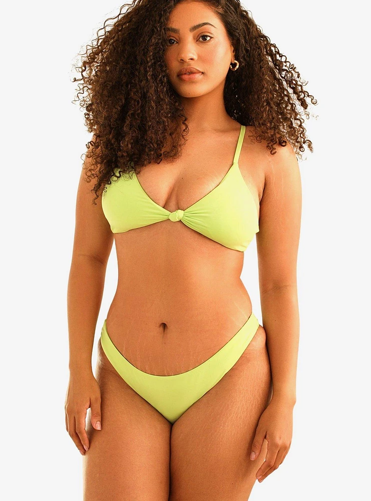 Dippin' Daisy's Zen Knotted Triangle Swim Top Green Tea