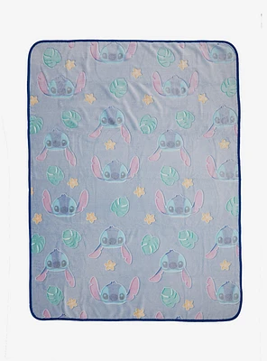 Disney Stitch Burnout Throw Blanket