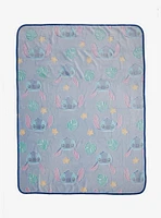 Disney Stitch Burnout Throw Blanket