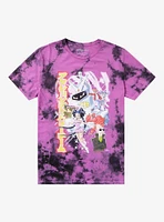 Futurama Anime Characters Tie-Dye T-Shirt