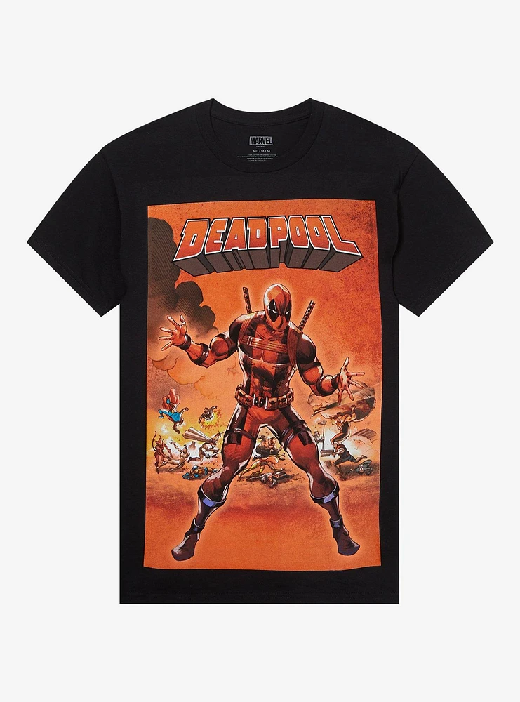 Marvel Deadpool Secret Wars Homage Comic Cover T-Shirt