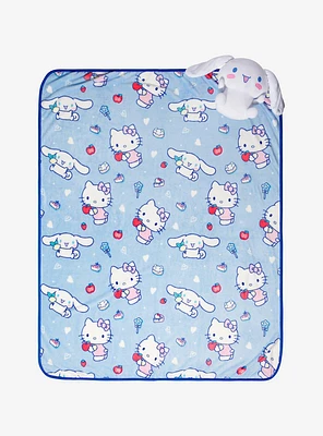 Hello Kitty And Friends Cinnamoroll Plush & Throw Blanket Set