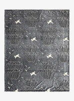 Star Wars Allover Print Burnout Glow-In-The-Dark Throw Blanket