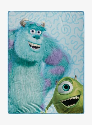 Disney Pixar Monsters, Inc. Sulley & Mike Throw Blanket