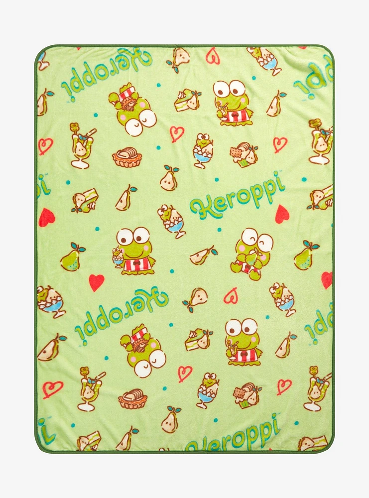 Keroppi Treats Throw Blanket