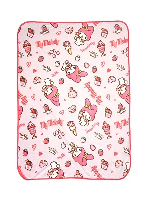 My Melody Treats Throw Blanket