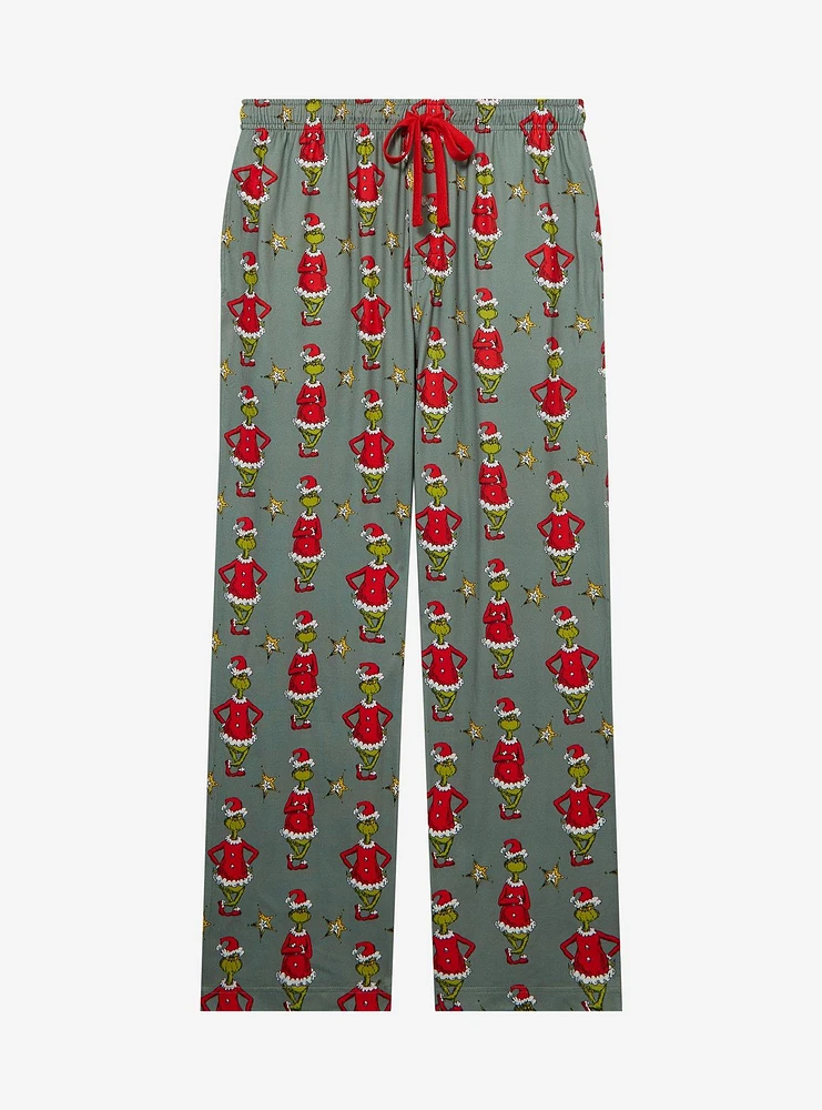 How the Grinch Stole Christmas Santa Suit Allover Print Sleep Pants — BoxLunch Exclusive