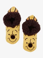 Disney Winnie the Pooh Striped Pooh Bear Slipper Socks - BoxLunch Exclusive