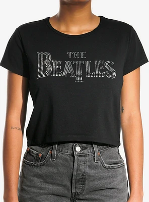 The Beatles Rhinestone Logo Girls Baby T-Shirt