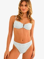 Dippin' Daisy's Seashore High Waisted Swim Bottom Bella Lace Sky