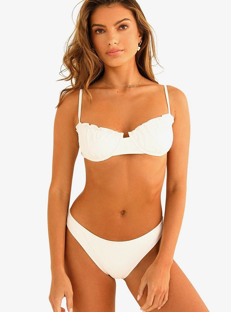 Dippin' Daisy's Primrose Underwire Swim Top White Rib