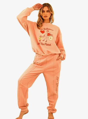 Dippin' Daisy's Love Yourself Drawstring Sweatpants Pink Sands