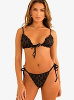 Dippin' Daisy's Bella Triangle Swim Top Lace Noir