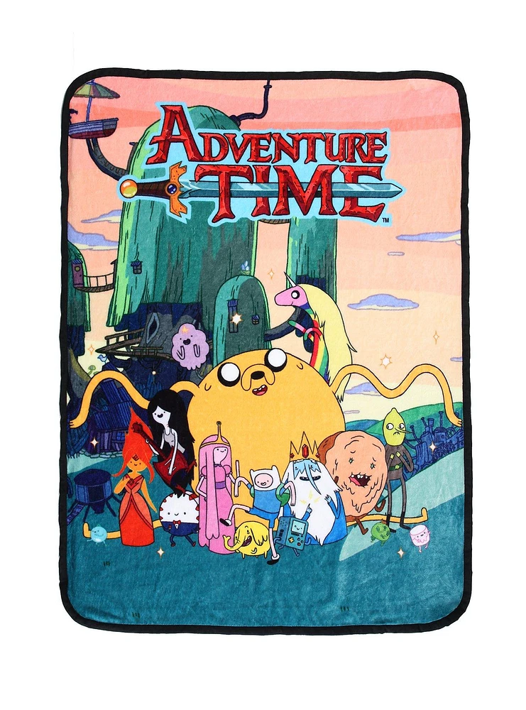 Adventure Time Group Throw Blanket