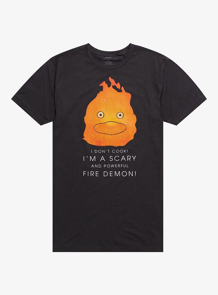 Studio Ghibli® Howl's Moving Castle Calcifer Quote T-Shirt