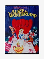 Disney Alice In Wonderland Poster Throw Blanket