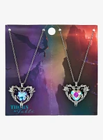 Thorn & Fable Heart Dragon Gem Best Friend Necklace Set