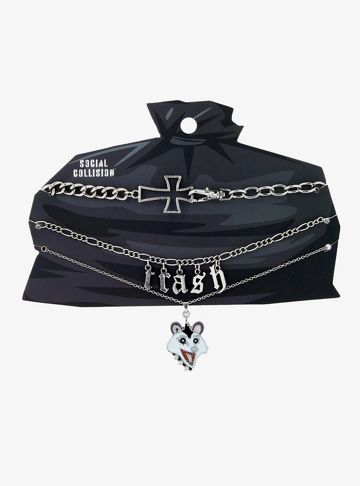 Social Collision Trash Possum Choker Set