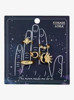 Cosmic Aura Celestial Stacking Ring Set