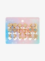 Cosmic Aura Gold Celestial Clip-On Earring Set