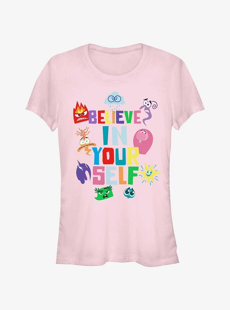 Disney Pixar Inside Out 2 Believe Your Self Girls T-Shirt